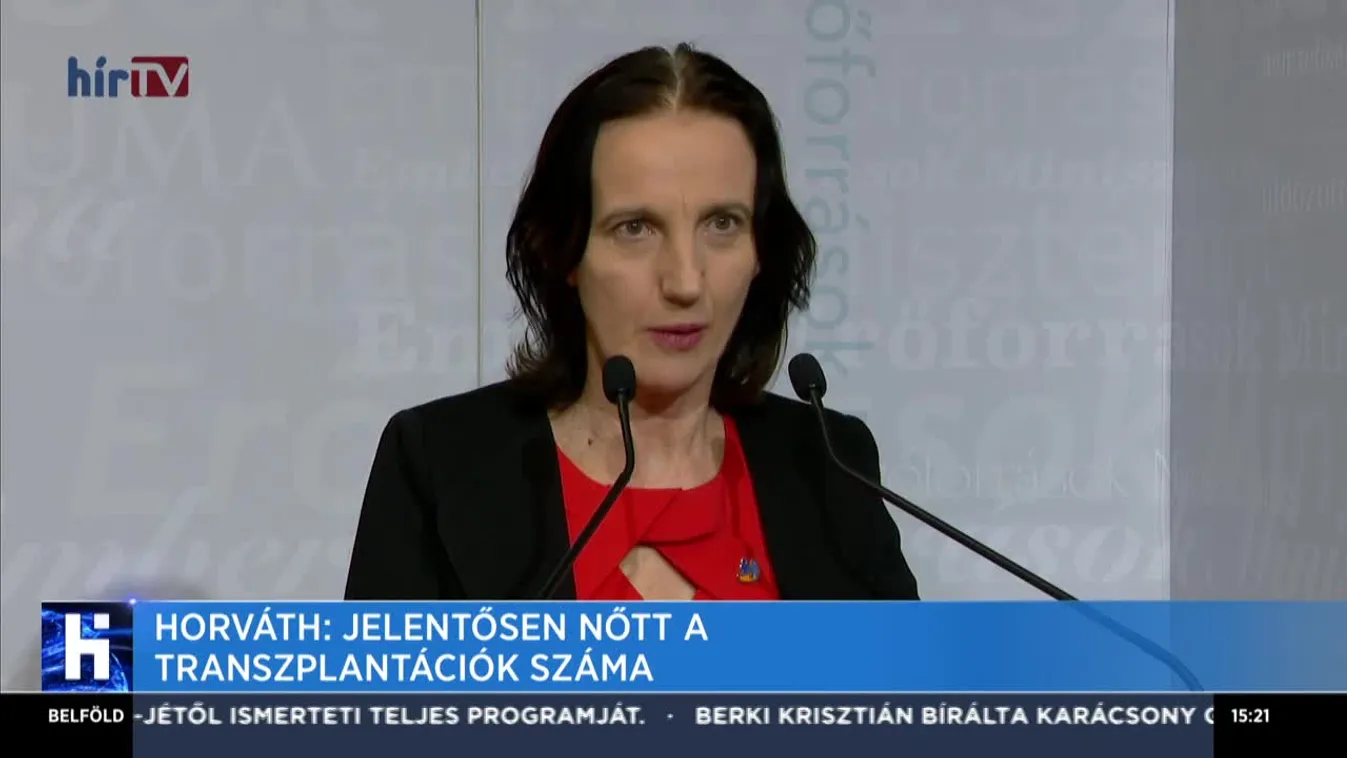 Horváth: Jelentősen nőtt a transzplantációk száma