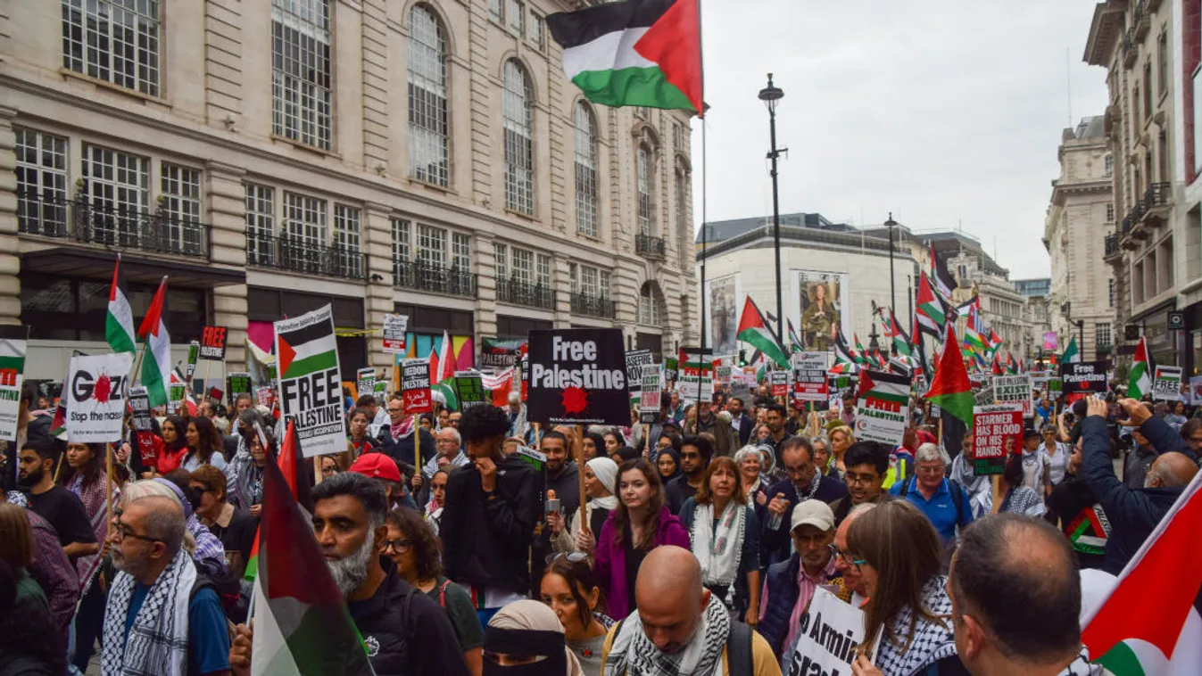 Óriási tömeg tiltakozott Londonban a gázai háború ellen