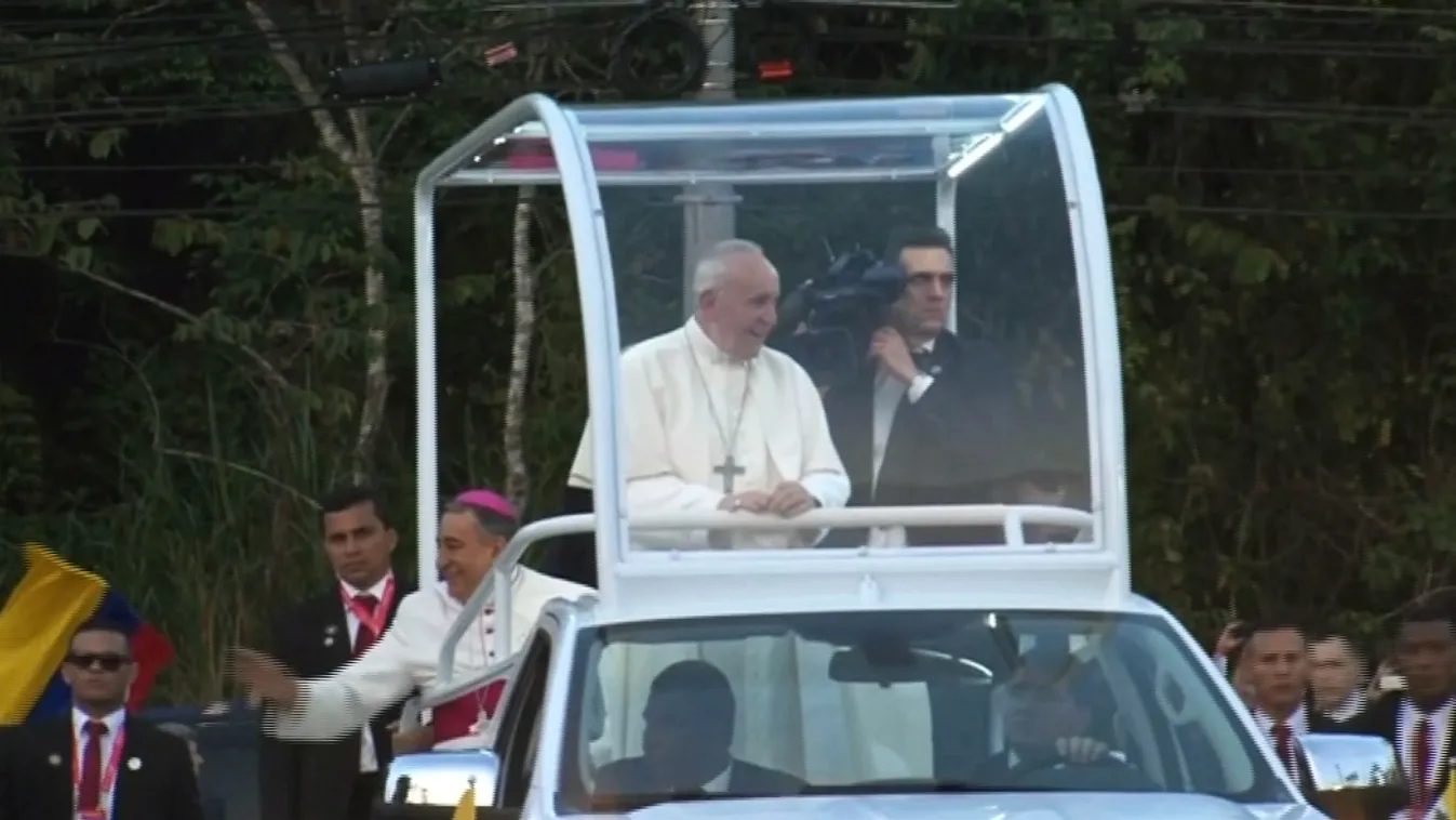 A fal ellen beszélt a pápa