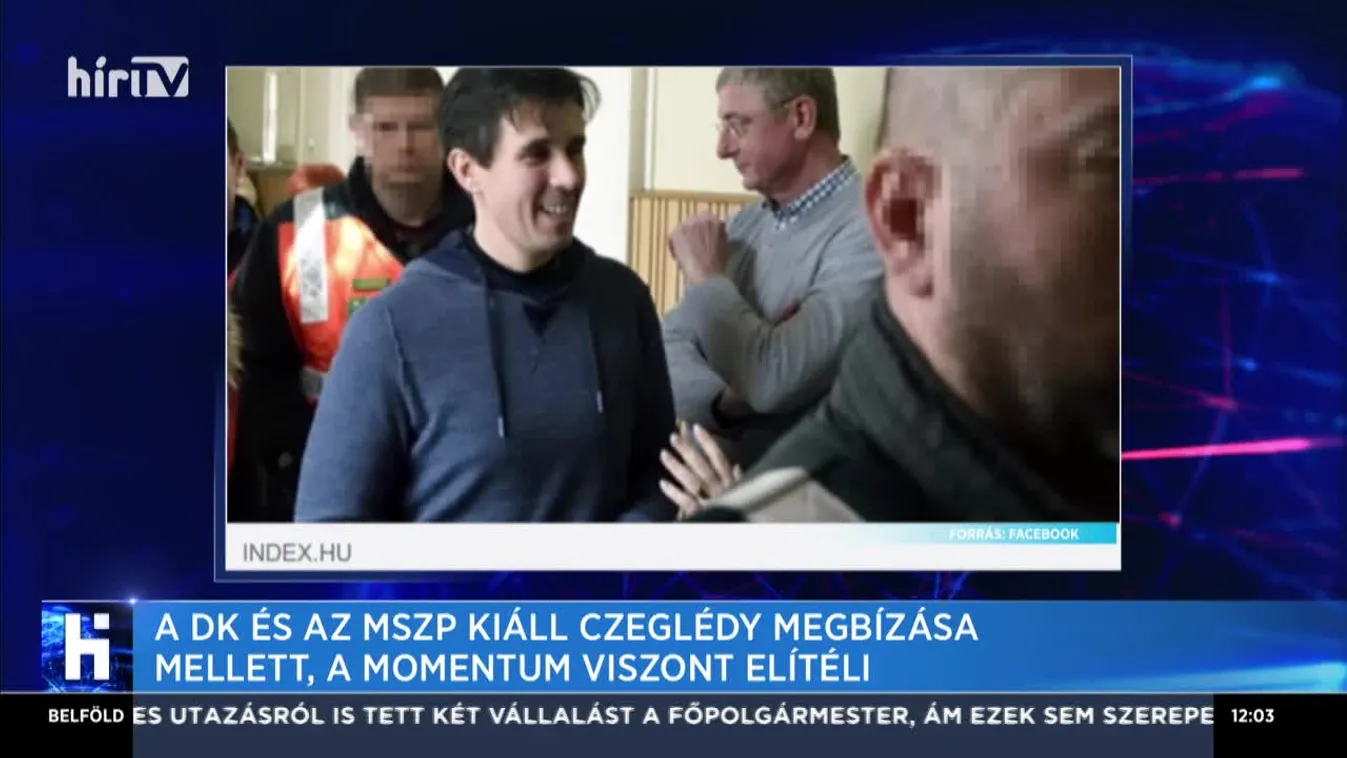 A DK és az MSZP kiáll Czeglédy megbízása mellett, a Momentum viszont elítéli