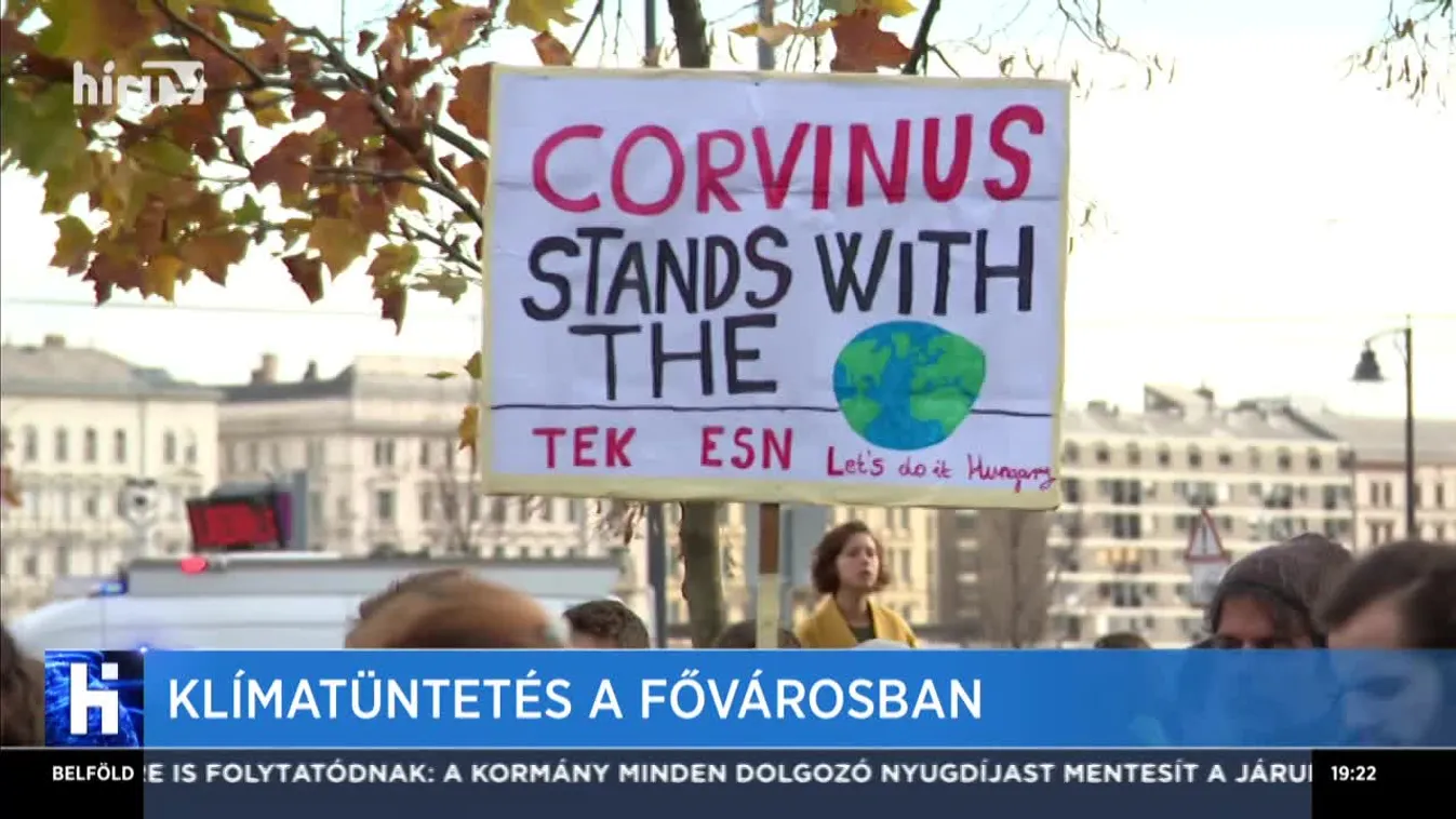 Klímatüntetés a fővárosban