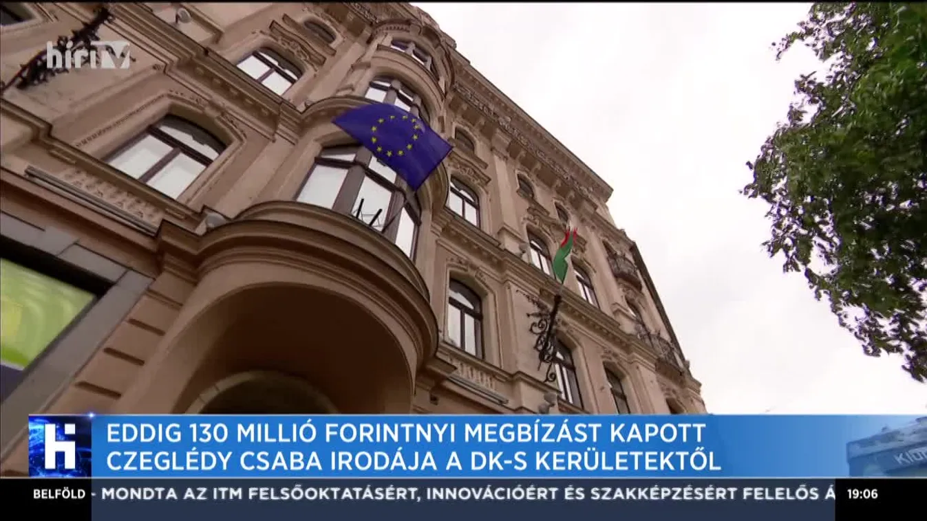 Eddig 130 millió forintnyi megbízást kapott Czeglédy Csaba irodája a DK-s kerületektől