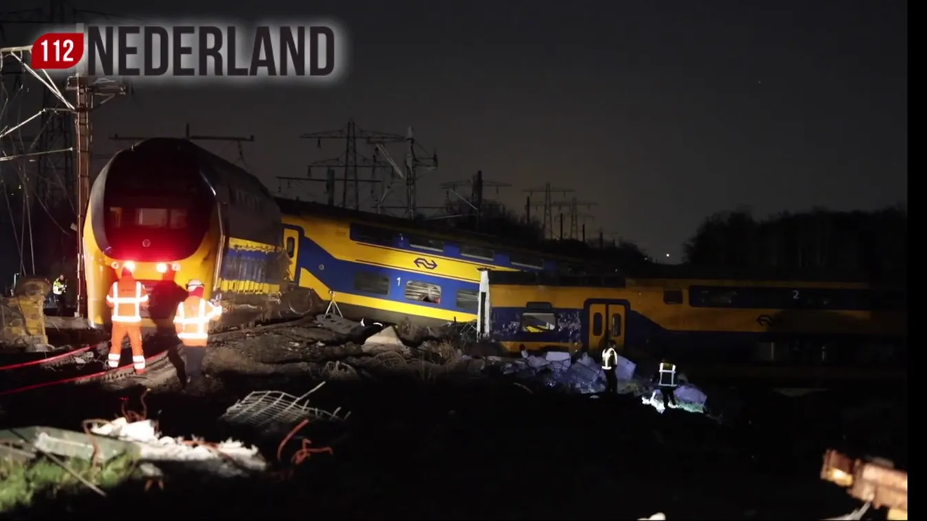 Teherszállító szerelvénnyel ütközött egy személyvonat Hollandiában