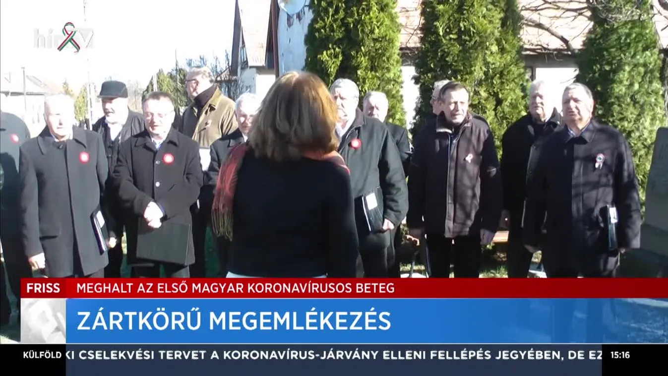 Zártkörű megemlékezés