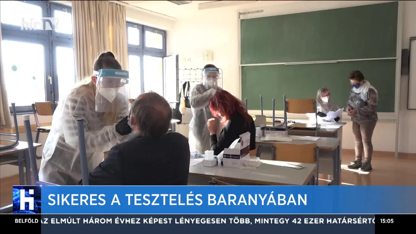 Sikeres a tesztelés Baranyában