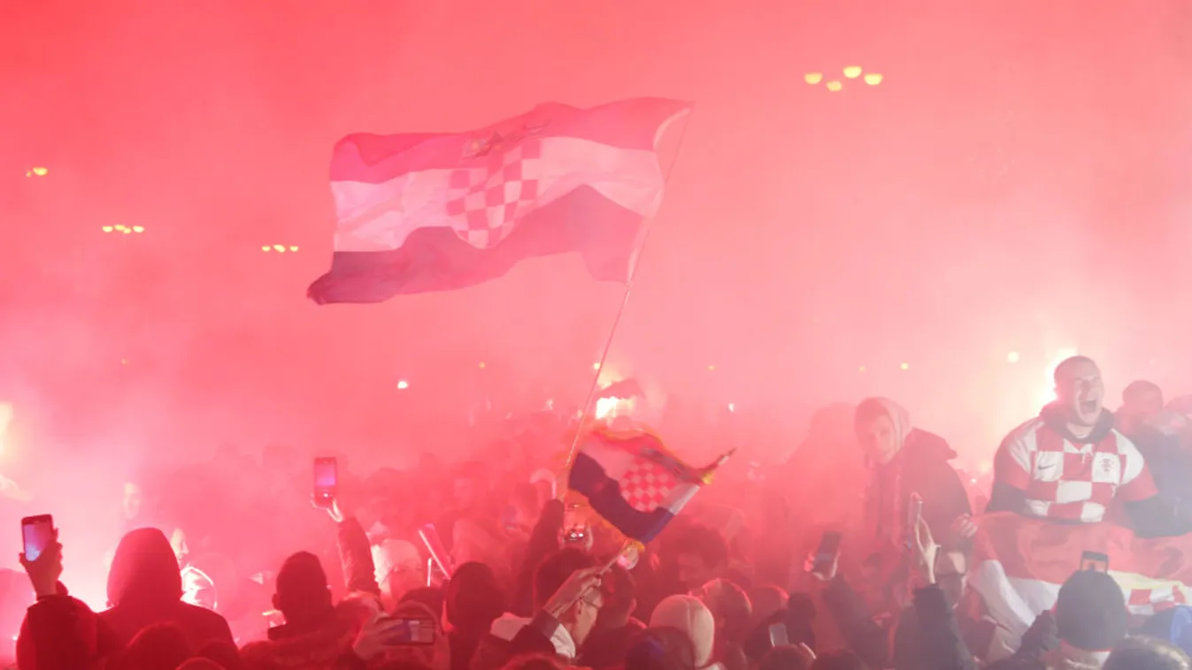 Tízezrek fogadták a horvát válogatottat Zágrábban