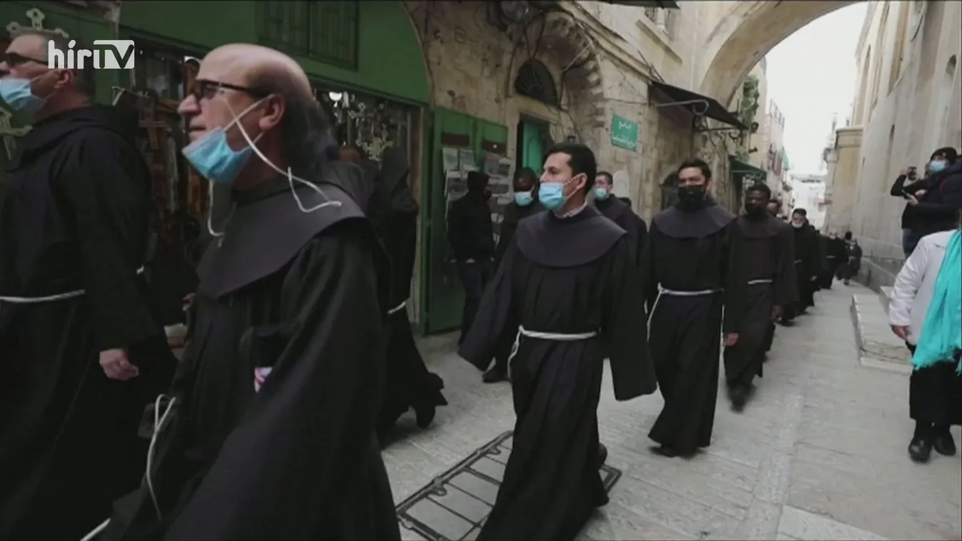 A szokásosnál kevesebben járták végig a nagypénteki keresztutat Jeruzsálemben