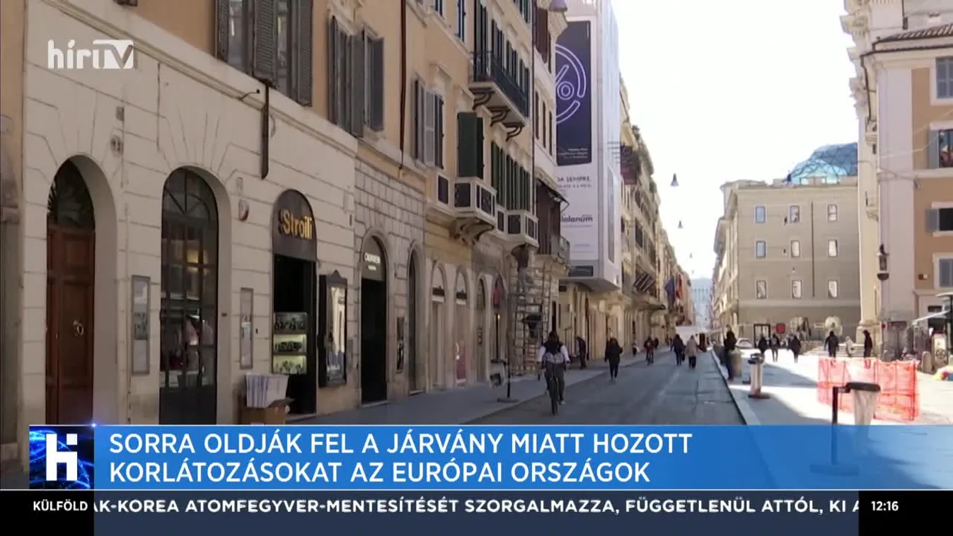 Sorra oldják fel a járvány miatt hozott korlátozásokat az európai országok