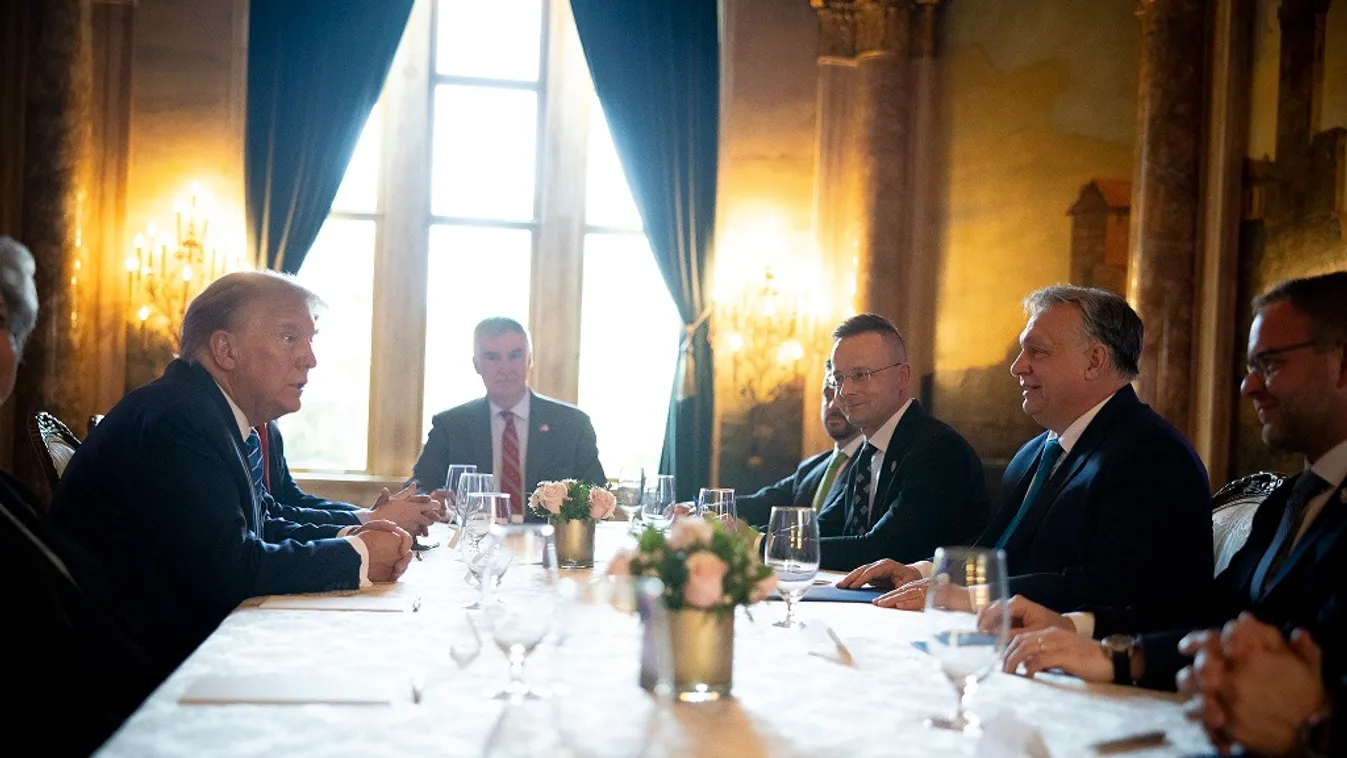 Tárgyalóasztalhoz ült Orbán Viktor és Donald Trump + videó