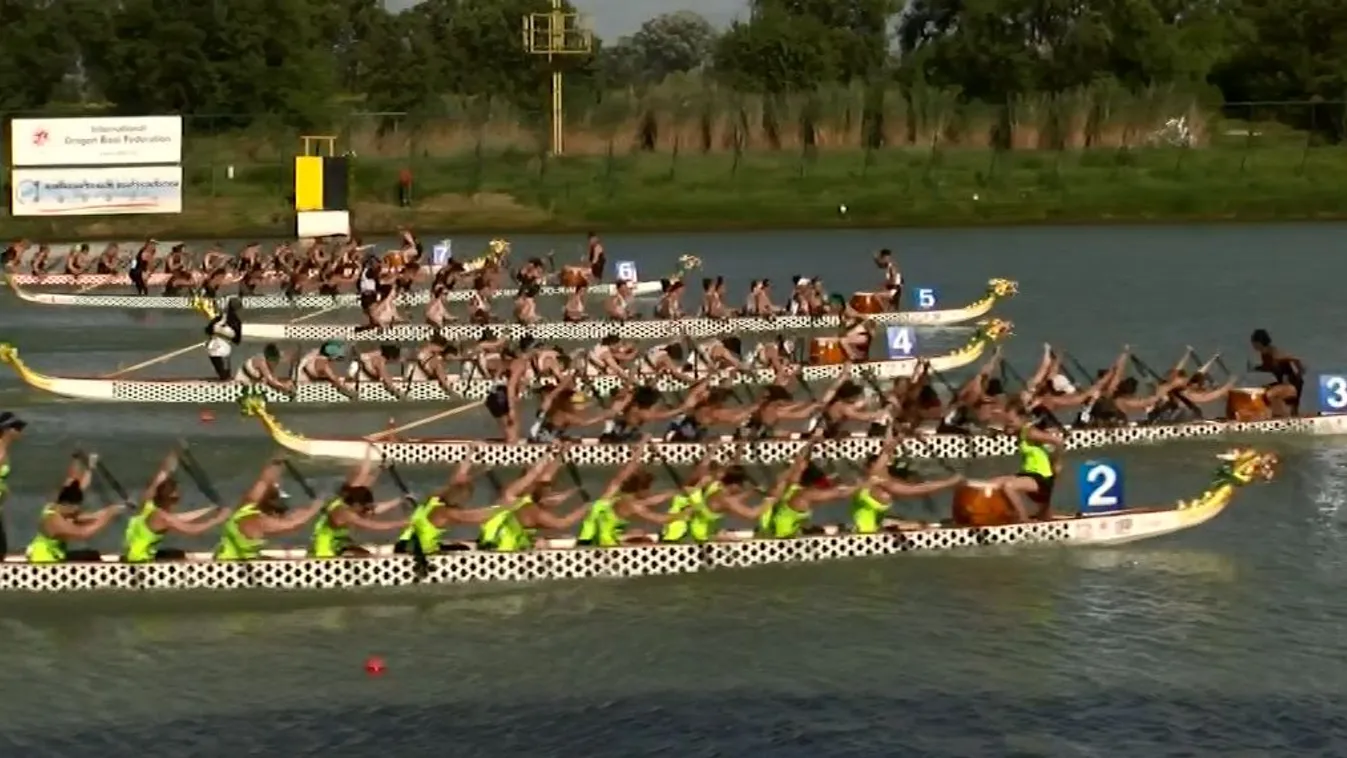 19 éremnél tartanak a magyarok a szegedi sárkányhajó-vb-n