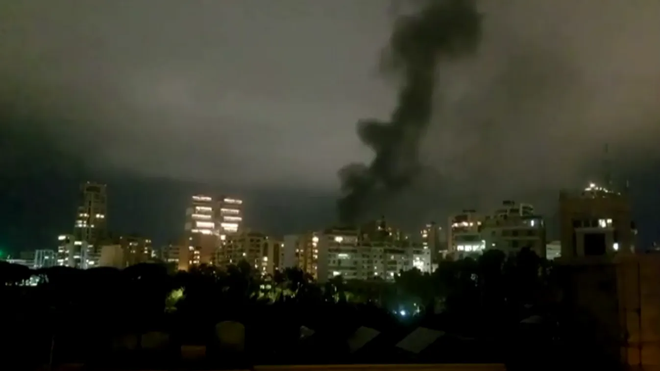 Számos áldozata van az izraeli légicsapásoknak Bejrút belvárosában