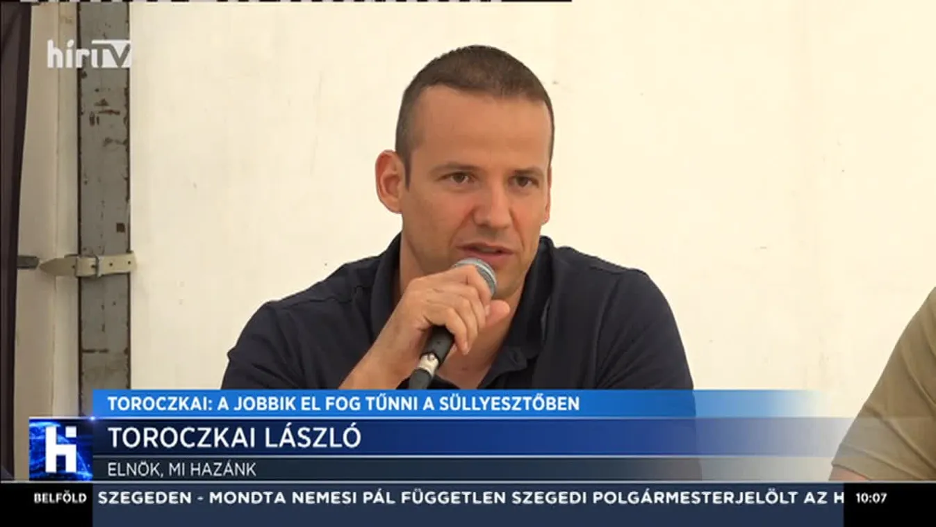 Toroczkai: A Jobbik el fog tűnni a süllyesztőben