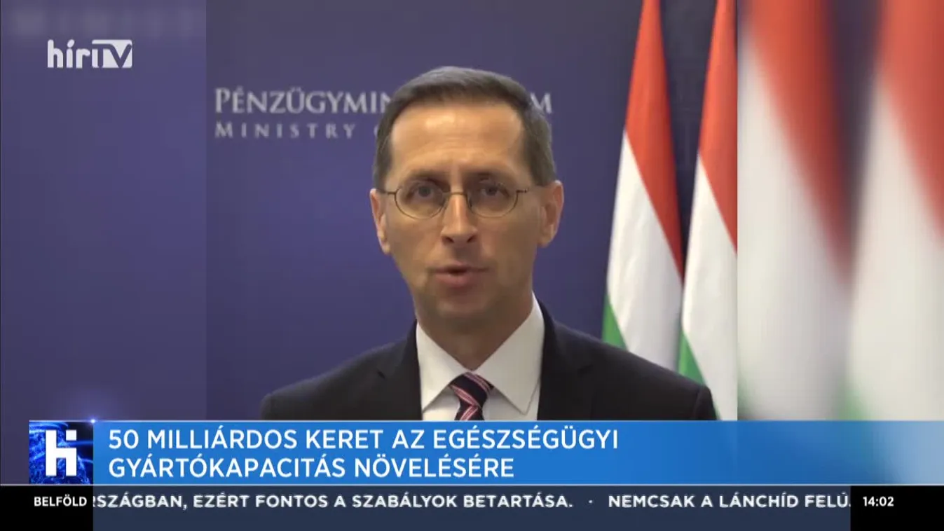 50 milliárdos keret az egészségügyi gyártókapacitás növelésére