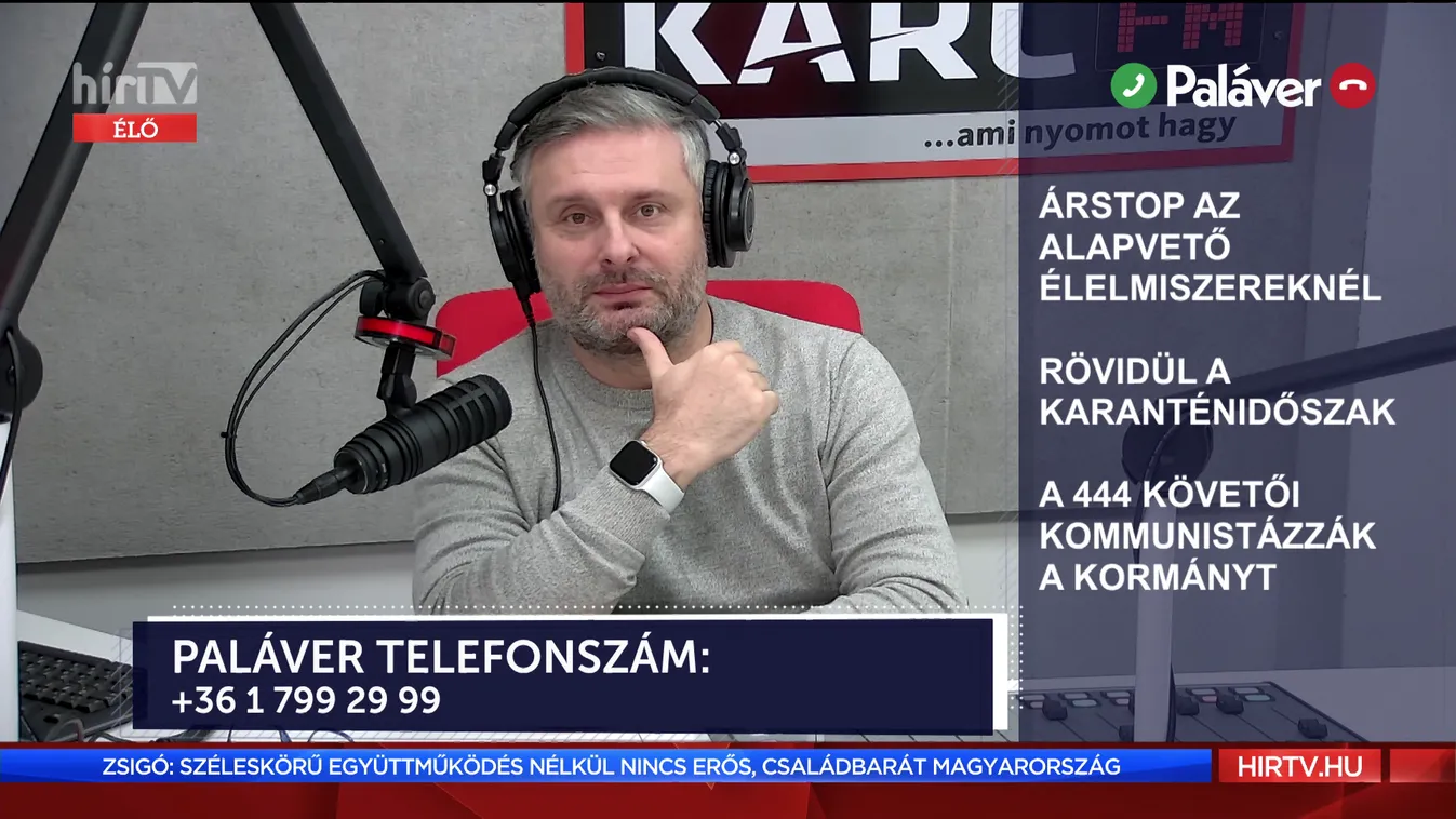 Paláver: Rövidül a karanténidőszak