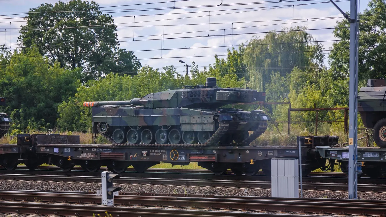 Német kancellár: Ukrajna korszerű Leopard-páncélosokat kapott