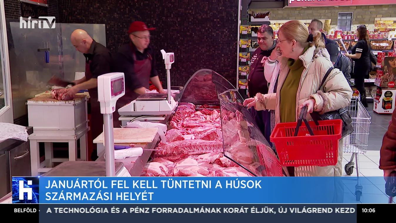Januártól fel kell tüntetni a húsok származási helyét