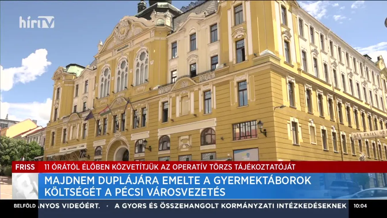 Majdnem duplájára emelte a gyermektáborok költségét a pécsi városvezetés