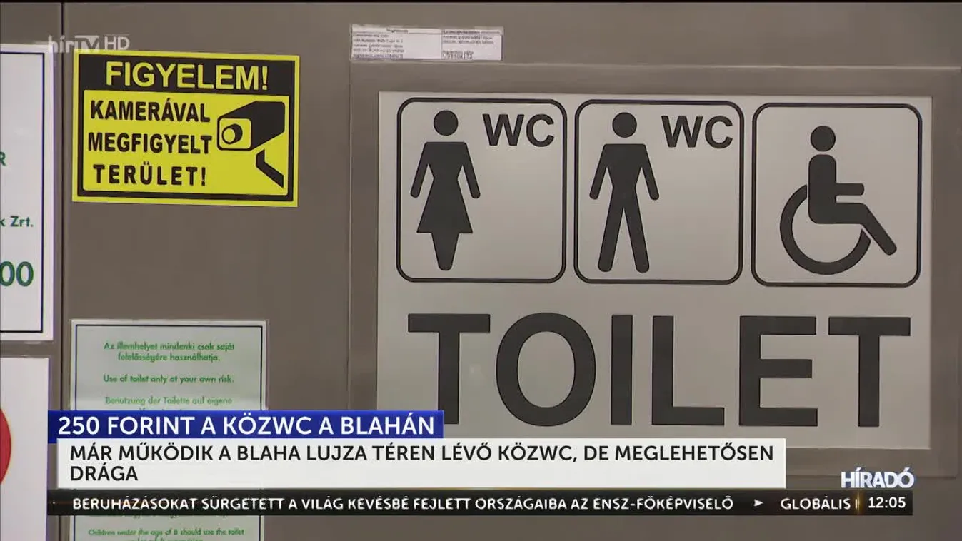 Már működik a Blaha Lujza téren lévő közwc, de meglehetősen drága