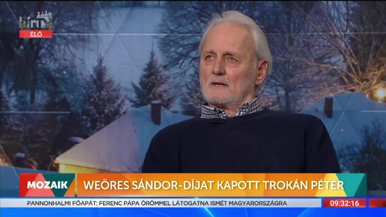 Weöress Sándor-díjat kapott Trokán Péter