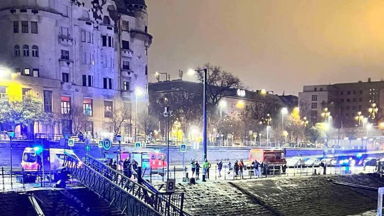 Hajóbaleset a Margit hídnál