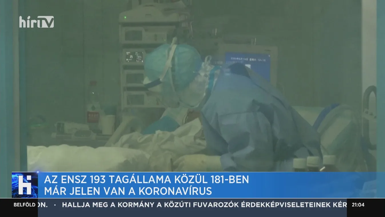 Az ENSZ 193 tagállama közül 181-ben már jelen van a koronavírus
