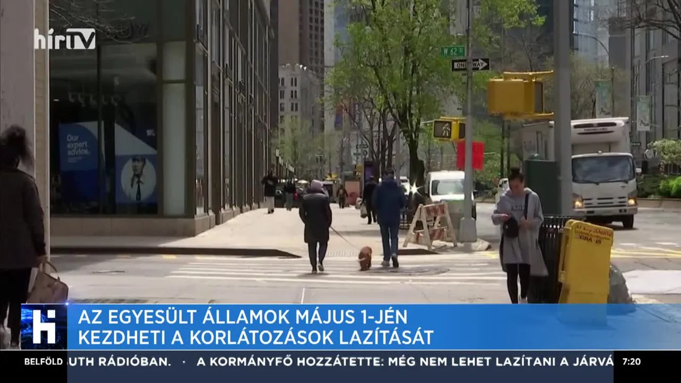 Az Egyesült Államok május 1-jén kezdheti a korlátozások lazítását