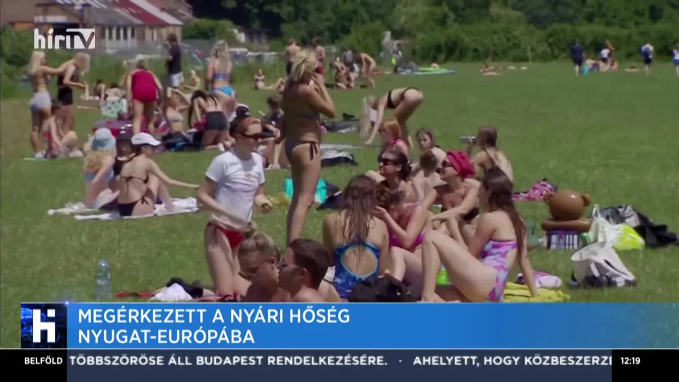 Megérkezett a nyári hőség Nyugat-Európába