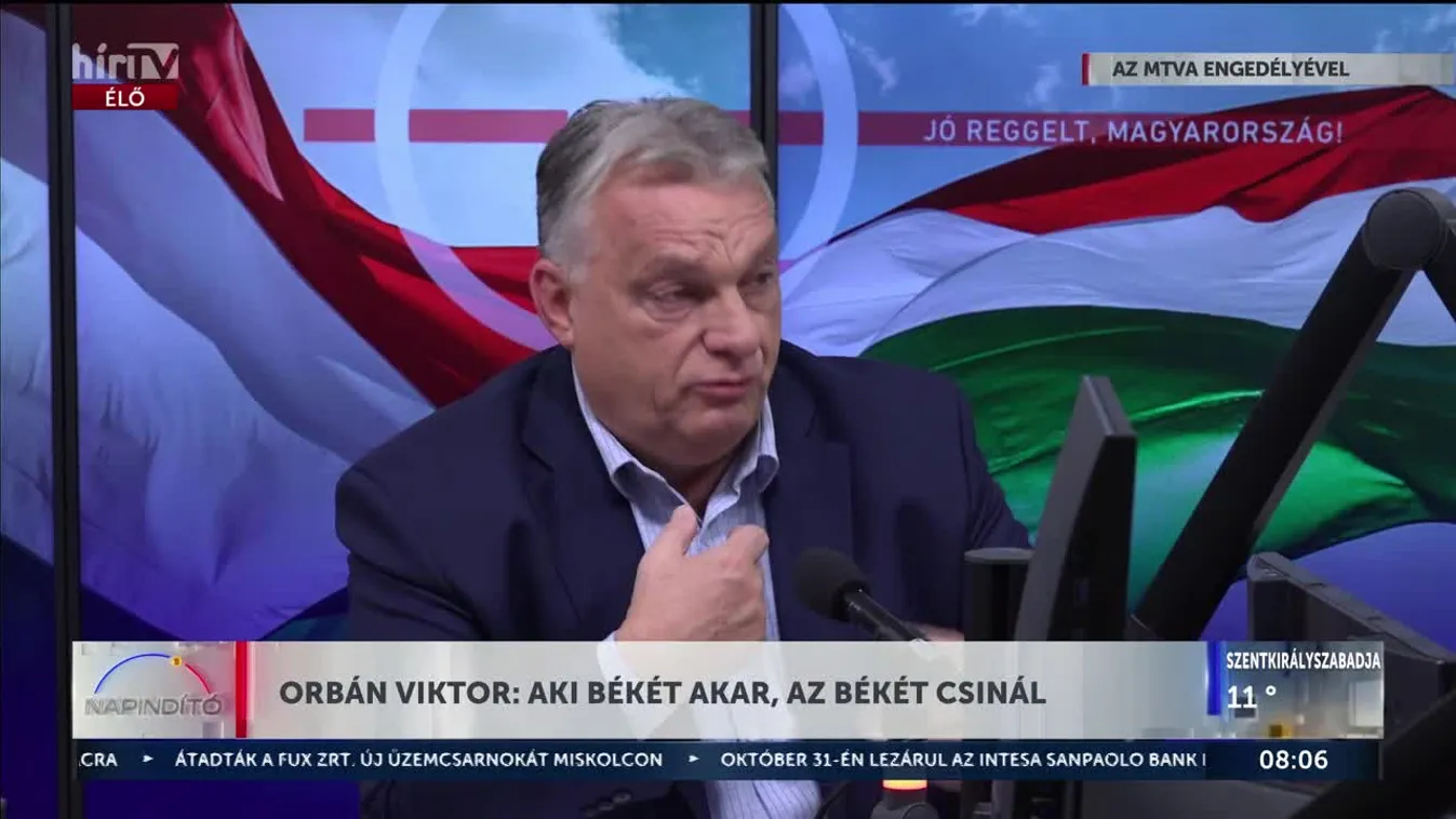 Orbán Viktor bejelentései a Kossuth rádióban