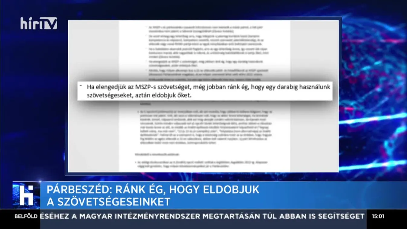 Párbeszéd: Ránk ég, hogy eldobjuk a szövetségeseinket