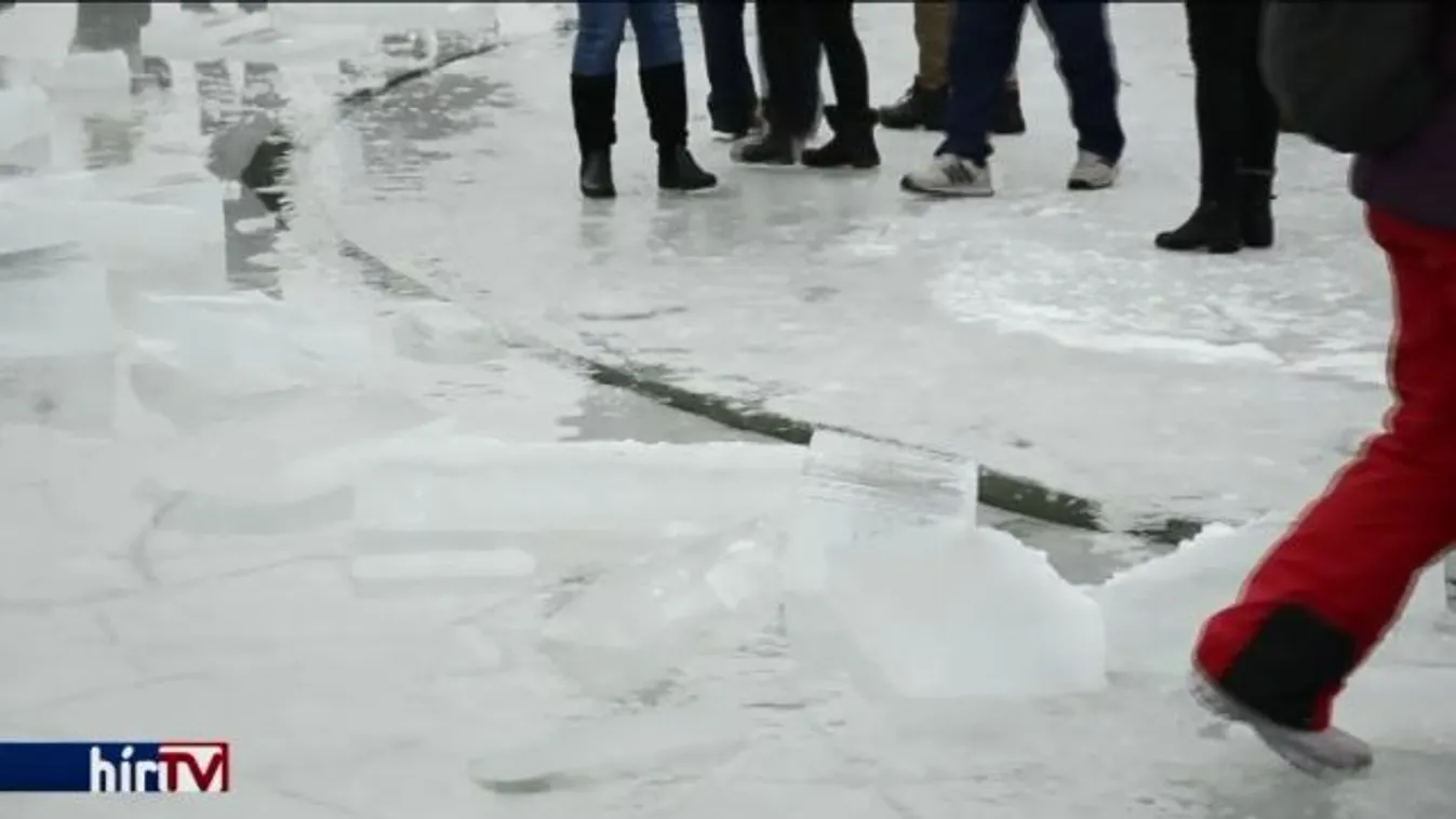 Több száz embert vonzott a jégkörhinta