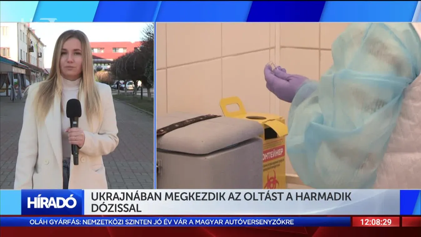 Ukrajnában megkezdik az oltást a harmadik dózissal