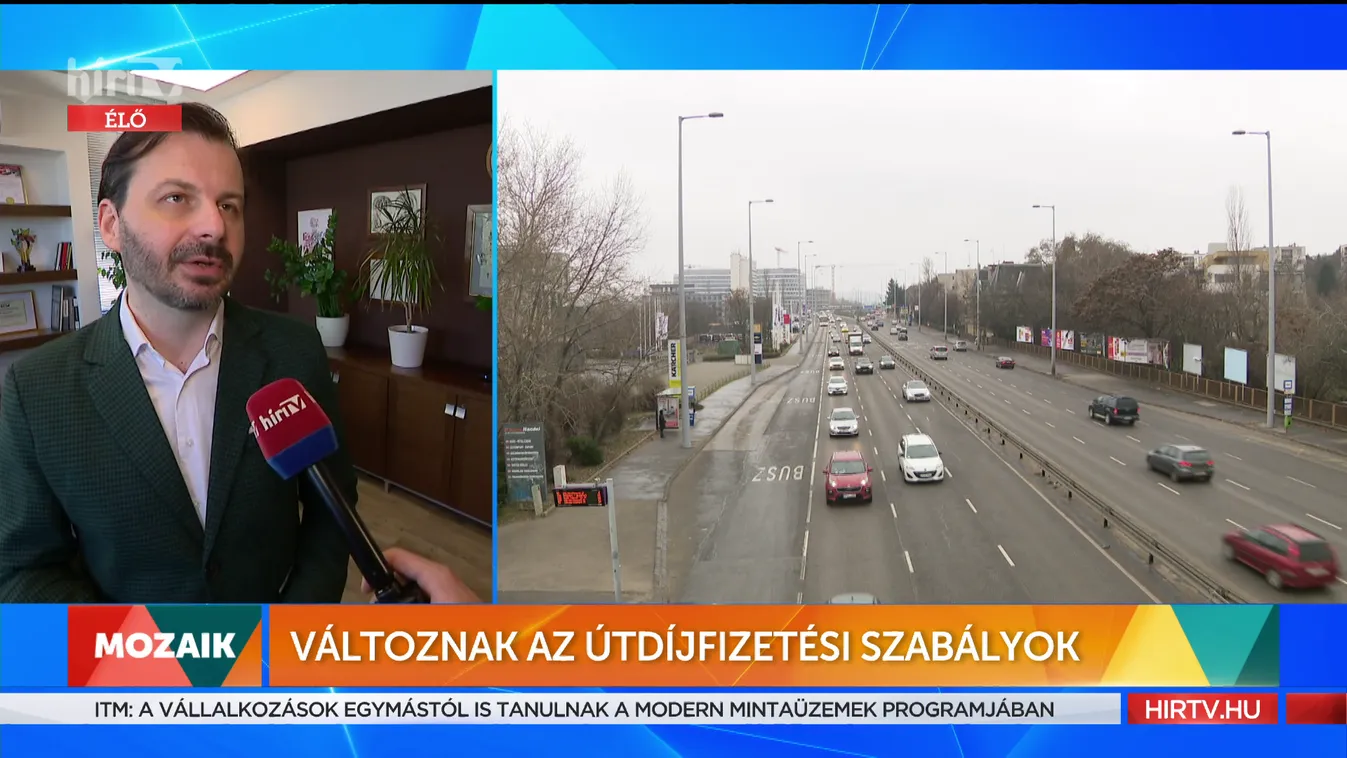 Mozaik: Változnak az útdíjfizetési szabályok