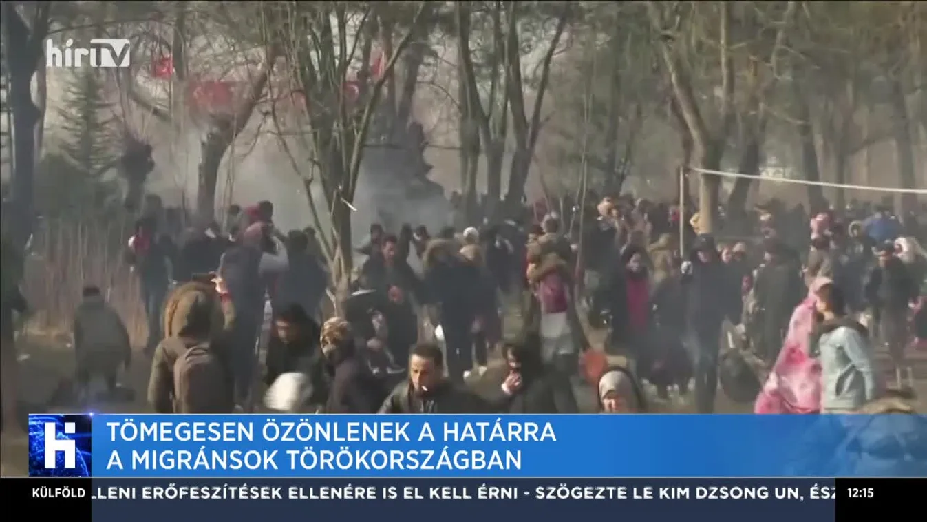 Könnygázzal oszlatták a migránsokat a török–görög határon