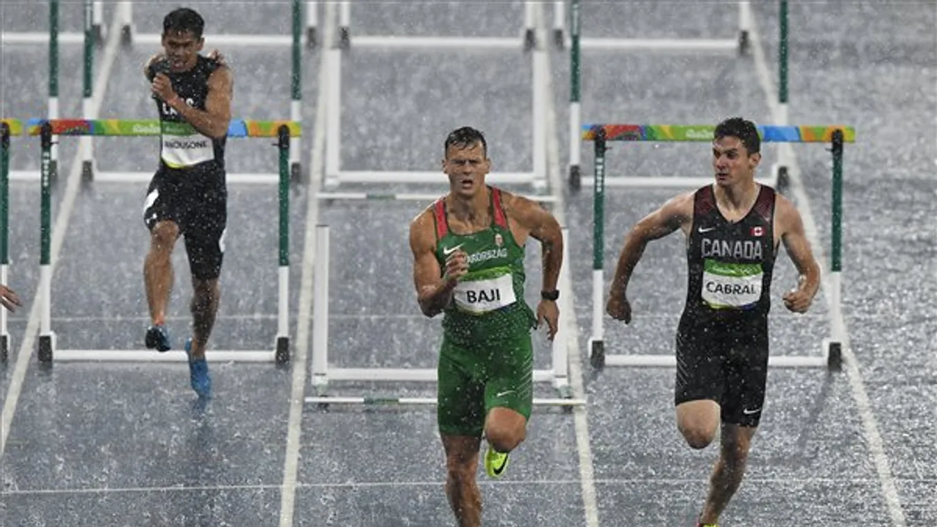 A szakadó eső ellenére is továbbjutott Baji Balázs