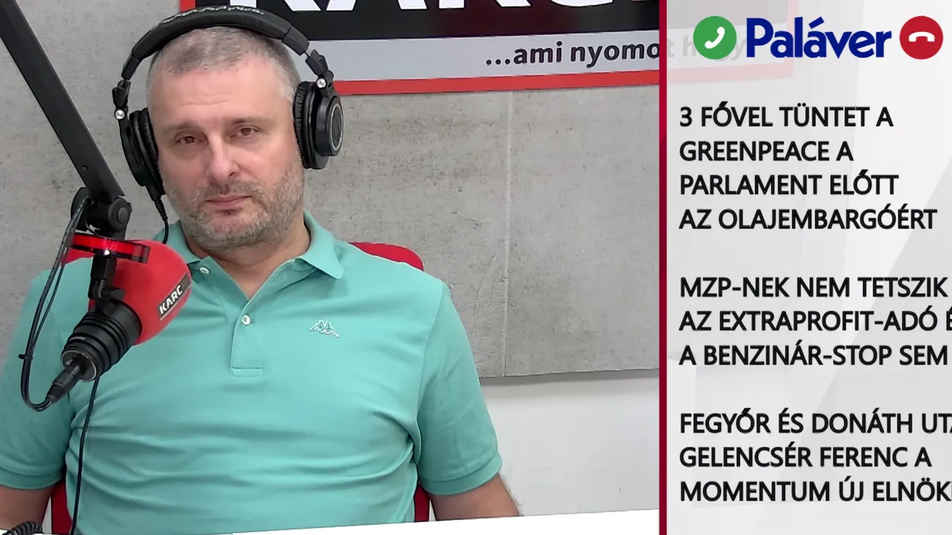 Paláver: 3 fővel tüntet a Greenpeace a Parlament előtt az olajembargóért