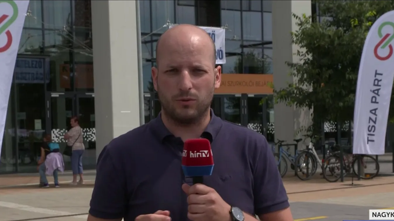 Nem engedték be a HírTV-t a Tisza párt rendezvényére + videó