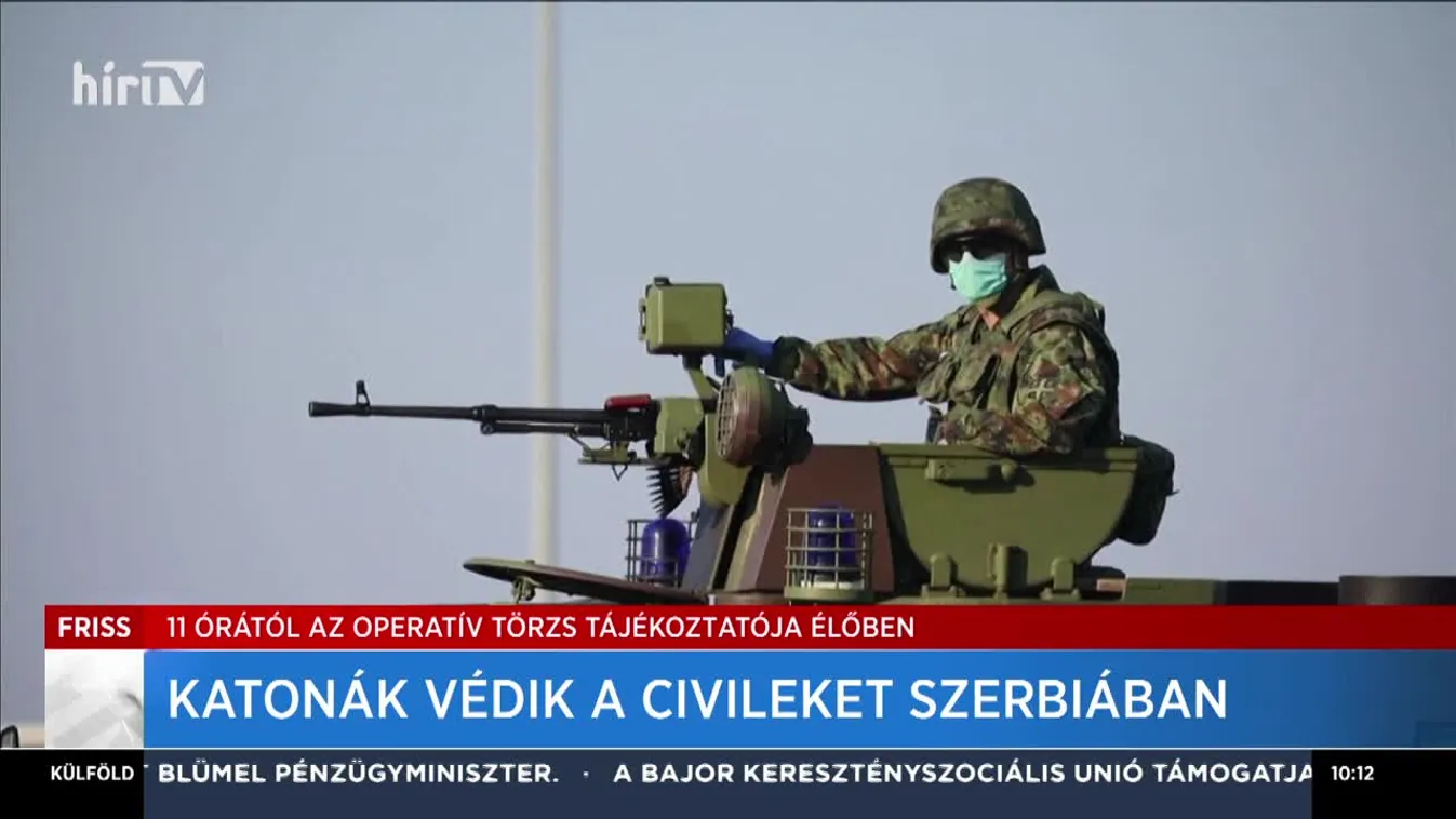 Folyamatosan járőröznek a szerb katonák