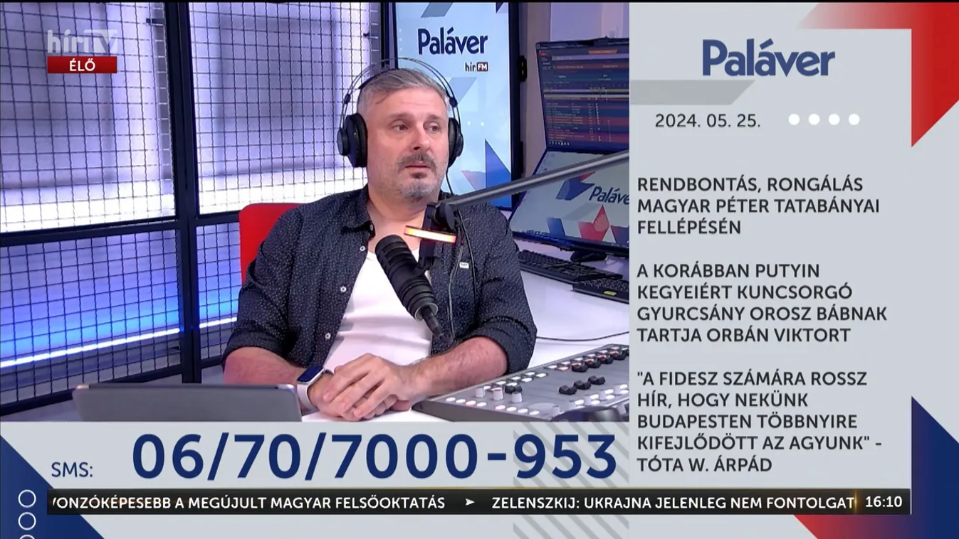 Paláver – Rendbontás, rongálás Magyar Péter tatabányai fellépésén + videó