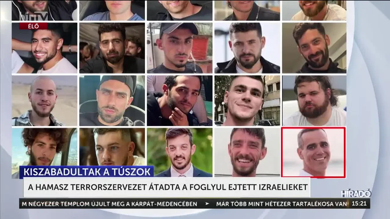 A HAMASZ TERRORSZERVEZET ÁTADTA A FOGLYUL EJTETT IZRAELIEKET