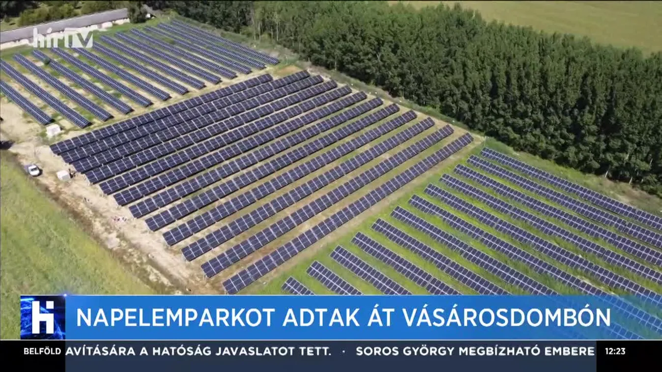 Napelemparkot adtak át Vásárosdombón