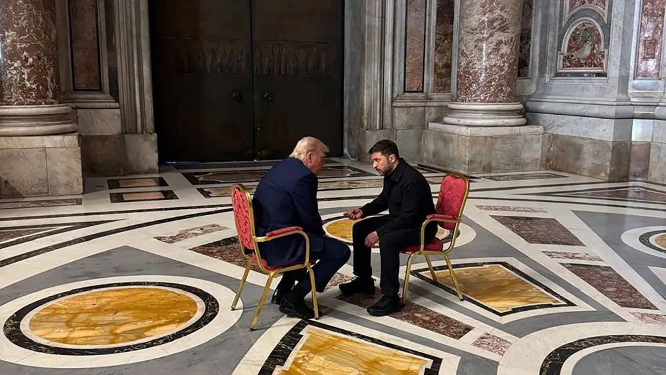 További részletek derültek ki Trump és Zelenszkij vatikáni egyeztetéséről