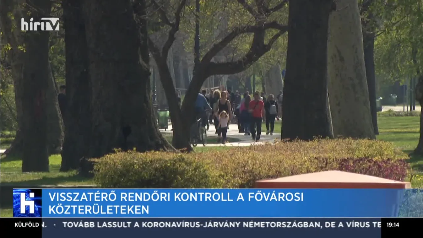 Visszatérő rendőri kontroll a fővárosi közterületeken