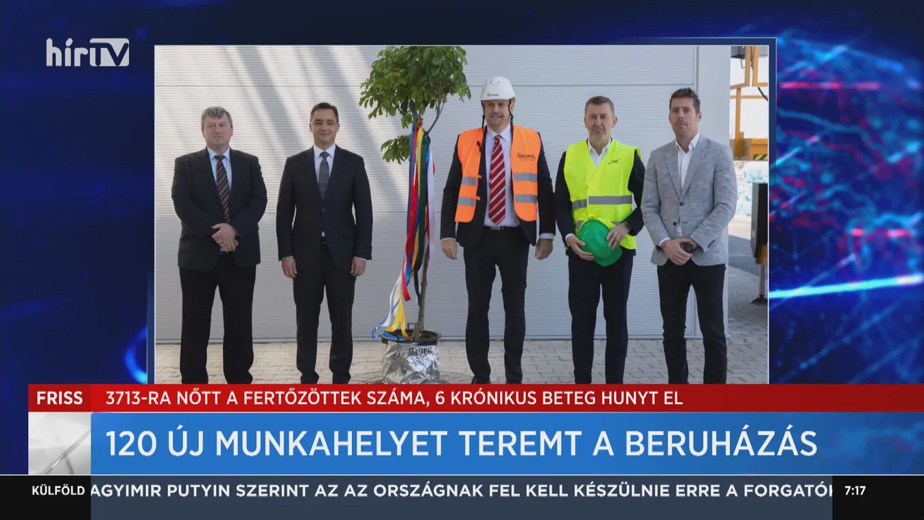 120 új munkahelyet teremt a beruházás