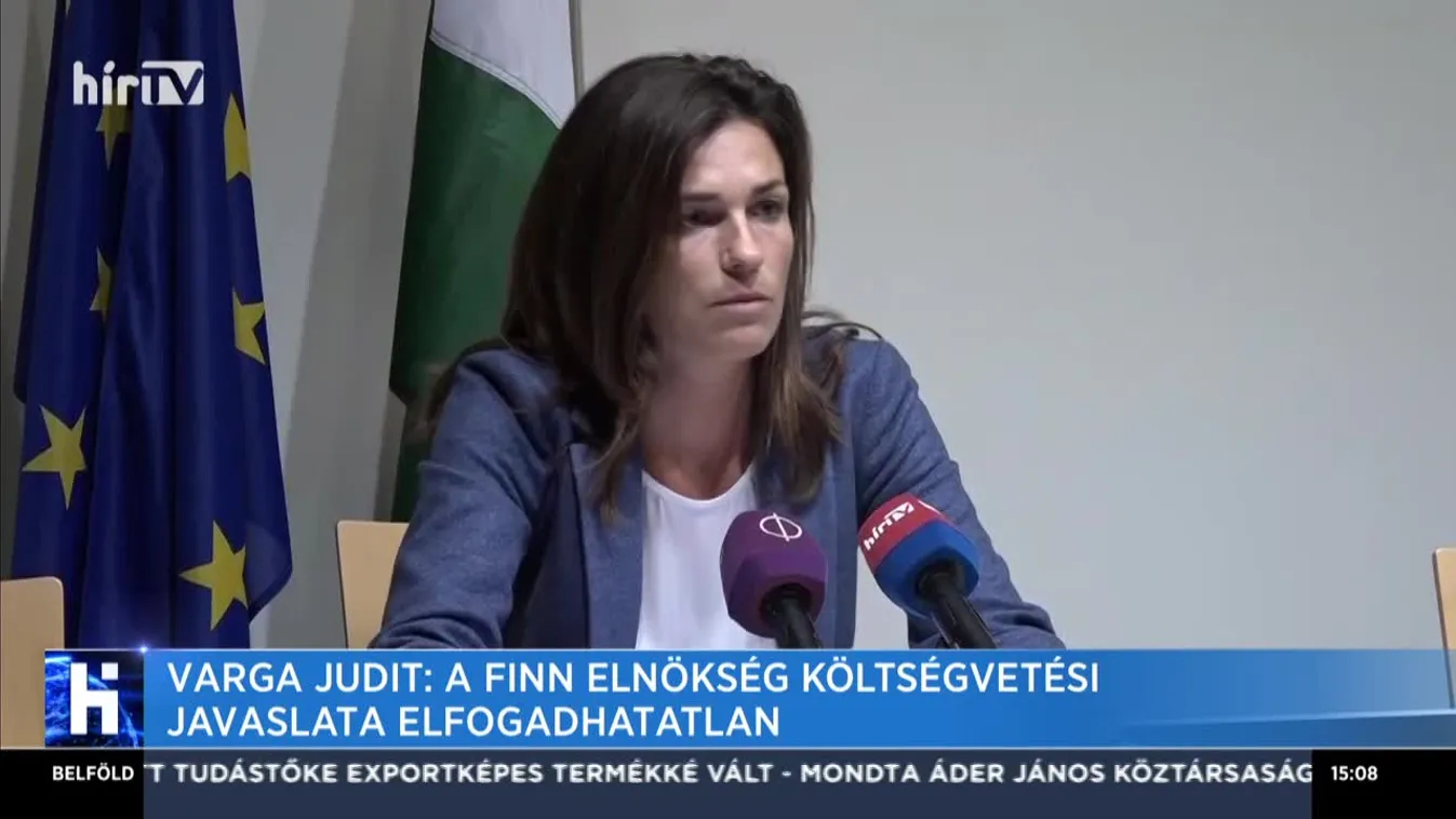 Varga Judit: A finn elnökség költségvetési javaslata elfogadhatatlan