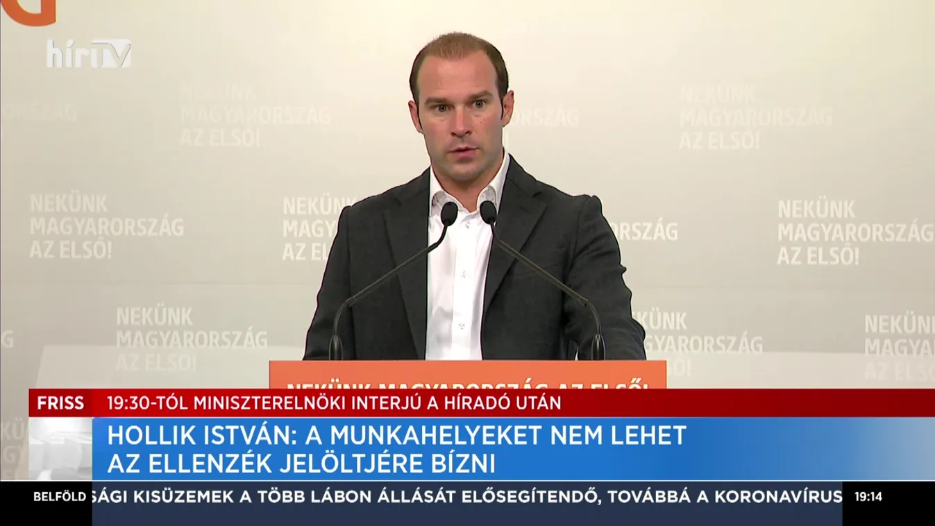 Hollik István: A munkahelyeket nem lehet az ellenzék jelöltjére bízni