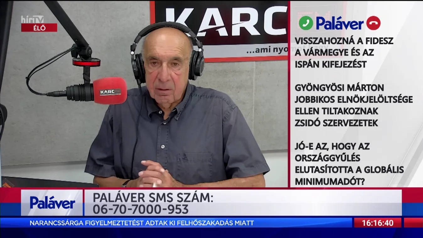 Paláver: Gyöngyösi Márton jobbikos elnökjelöltsége ellen tiltakoznak zsidó szervezetek