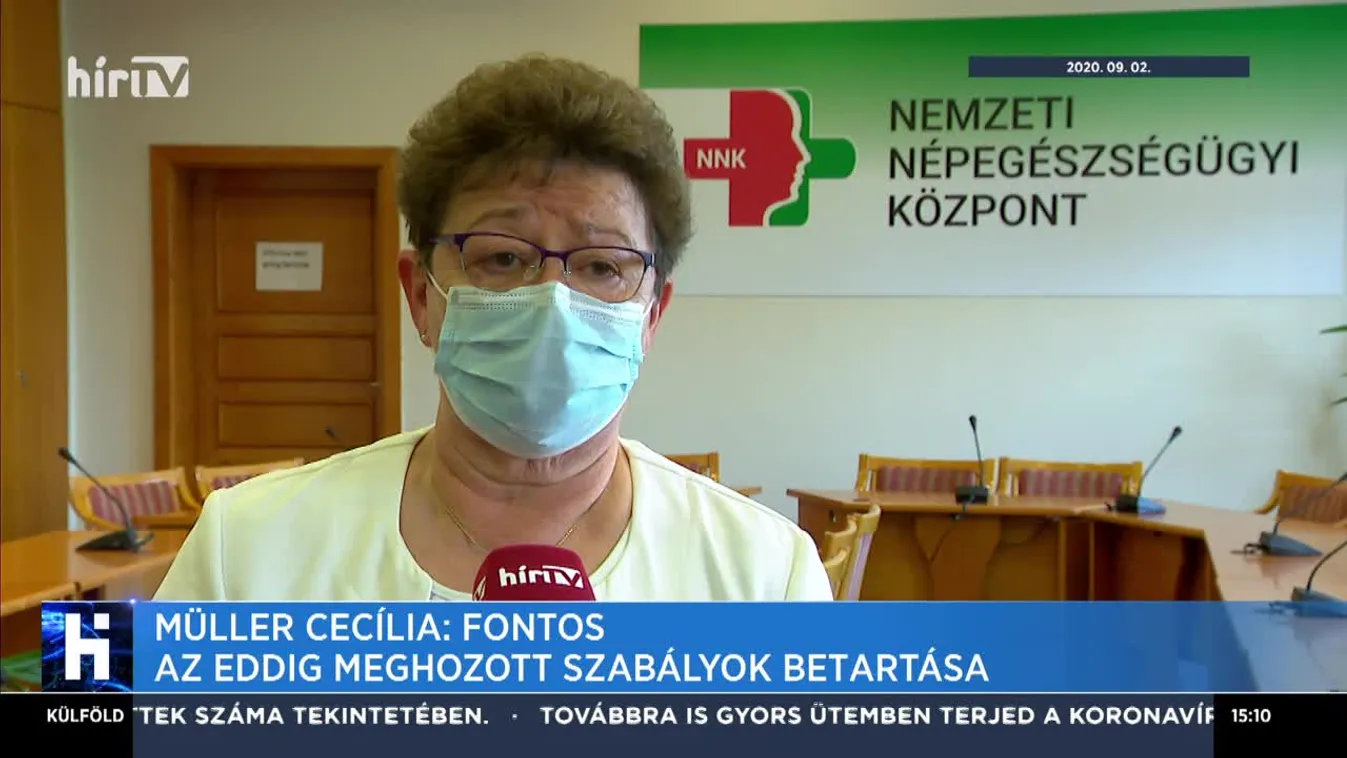 Müller Cecília: Fontos az eddig meghozott szabályok betartása