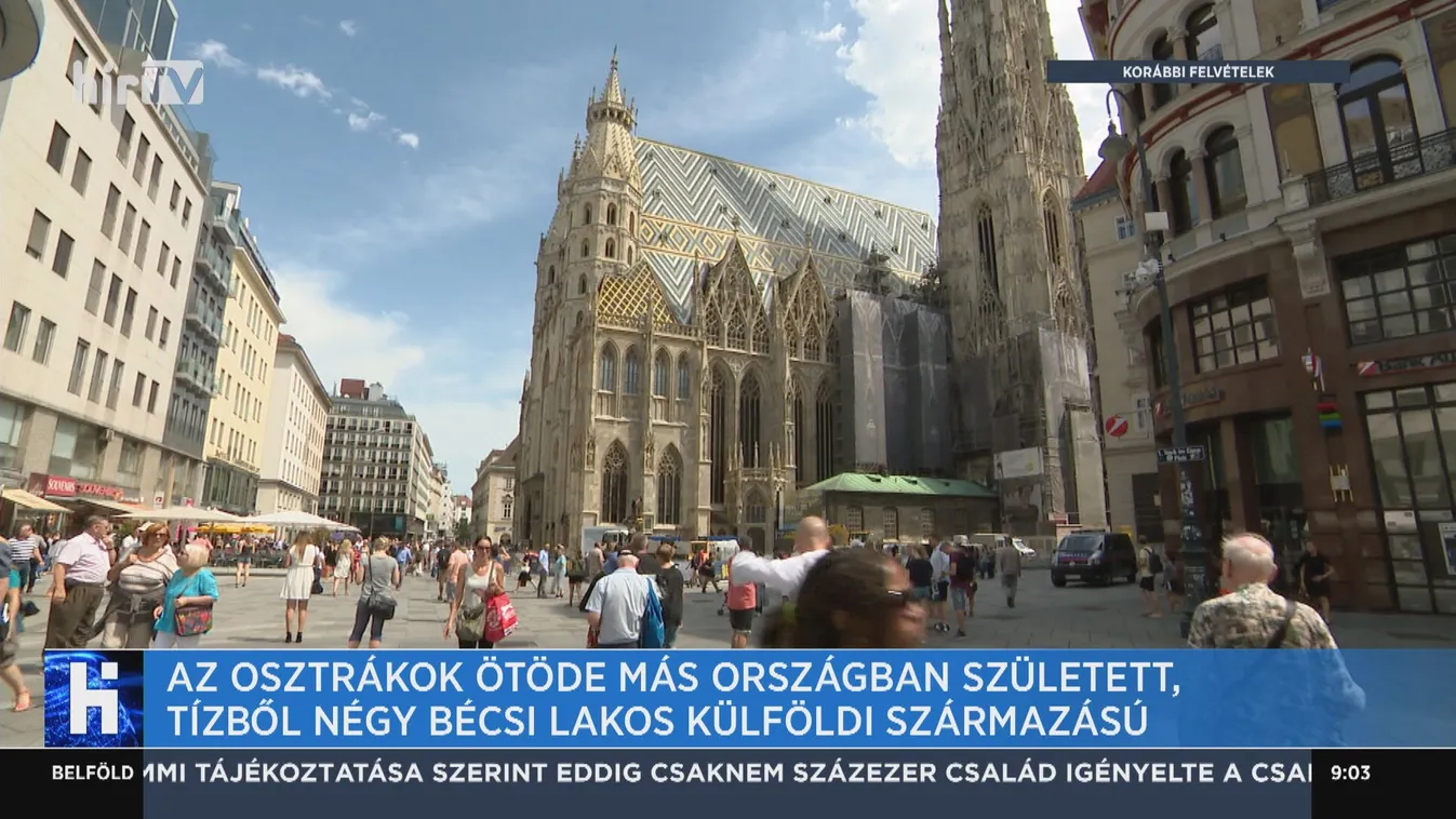 Az osztrákok ötöde más országban született, tízből négy bécsi lakos külföldi származású