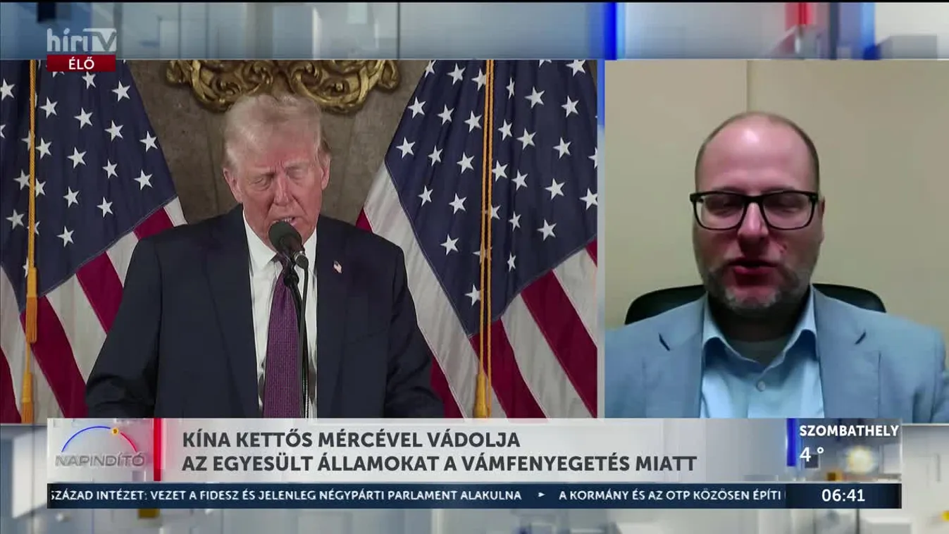 Napindító – Kína kettős mércével vádolja az Egyesült Államokat a vámfenyegetés miatt