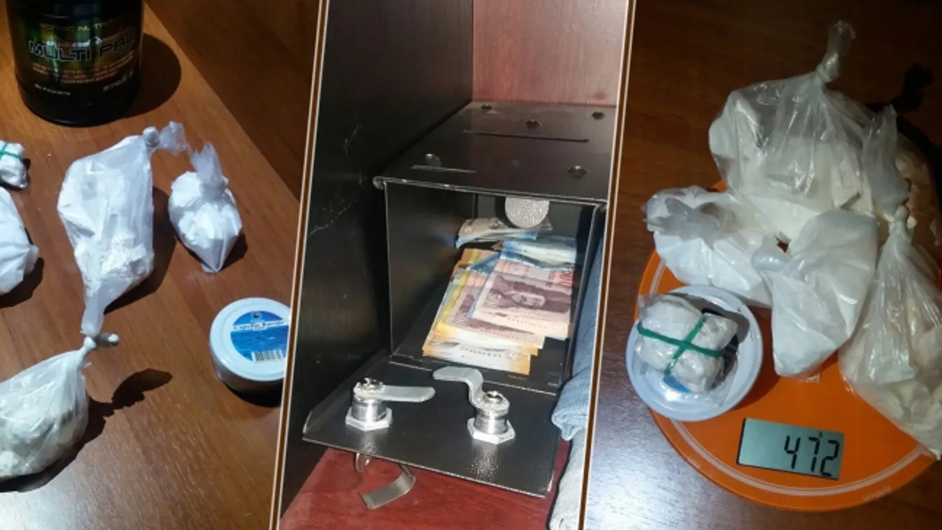 Fél kiló kokaint találtak egy budapesti irodában